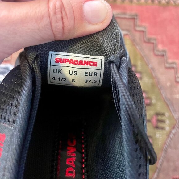 Supadance Ballroom Dancing Latin Practice Shoes US 6 / UK 4.5 Black - Picture 4 of 6